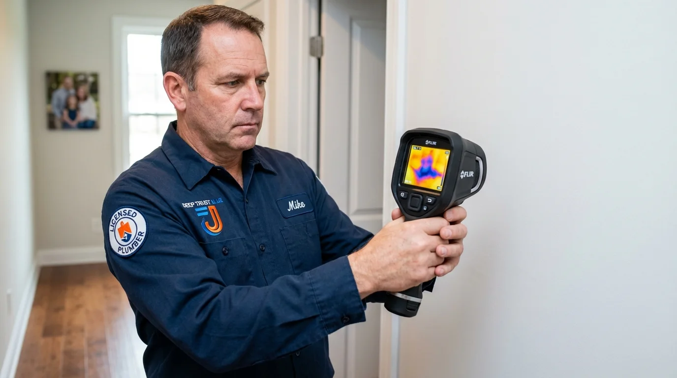 Thermal imaging leak detection by Johns Plumbing LLC in Jerome